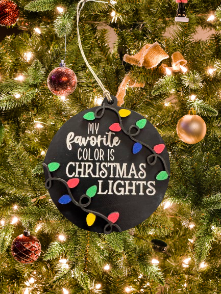 Favorite Color Christmas Lights BLK