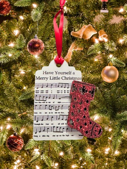 Christmas Music with Stocking Ornament